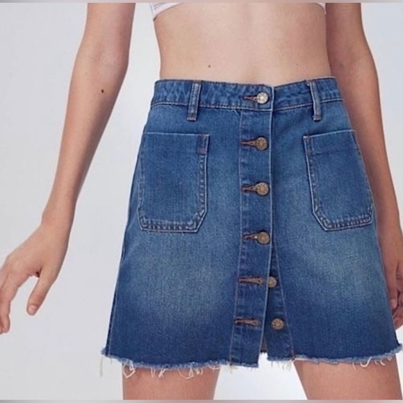Urban Outfitters Dresses & Skirts - BDG Button Down Denim Mini Skirt Sz. Small